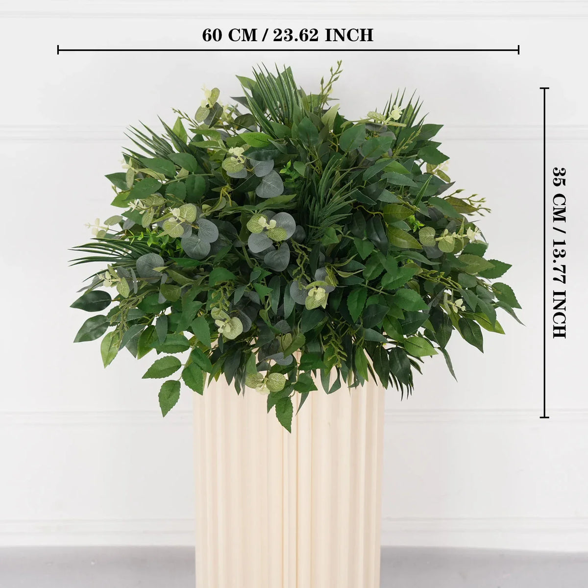 Uflower Green Leaf Table Centerpiece Floral Ball Wedding Table Decoration MB80066 - Uflower