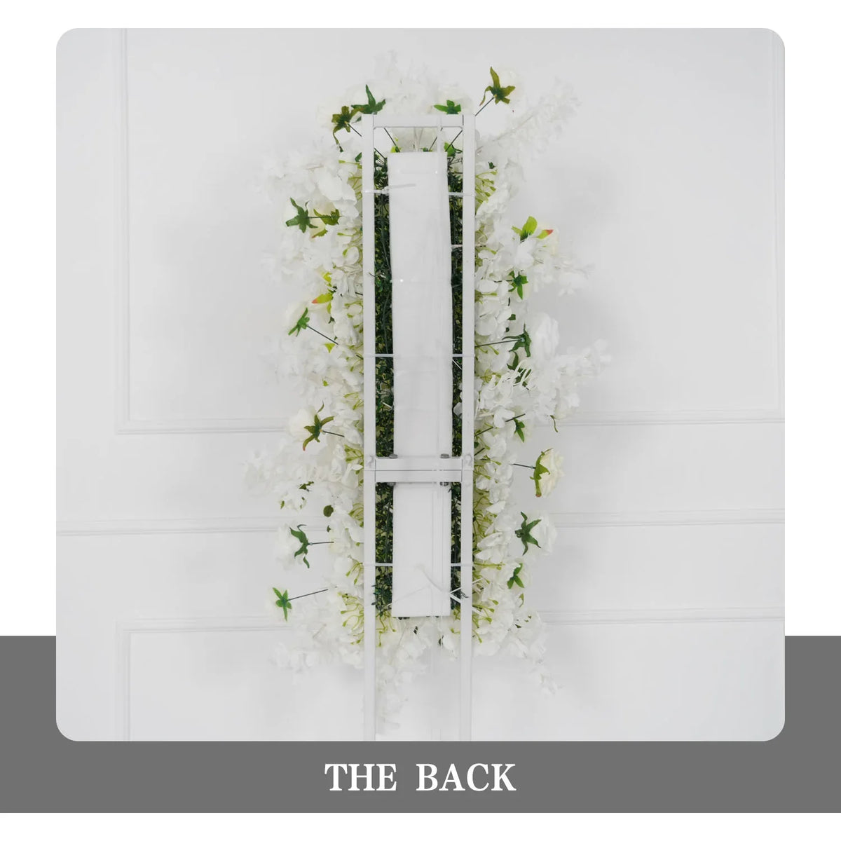 Uflower Artificial White Wedding KT Backdrop Flower Row Decor SET80129 - Uflower