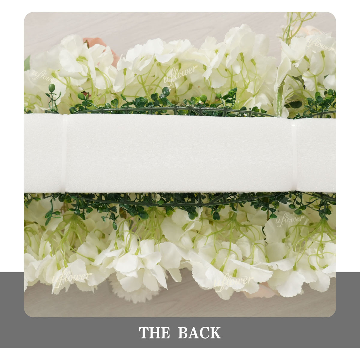 Uflower Champagne Corne Arche Souffle de Bébé Toile de Fond de Mariage Décoration d'Événement Accessoires SET80223
