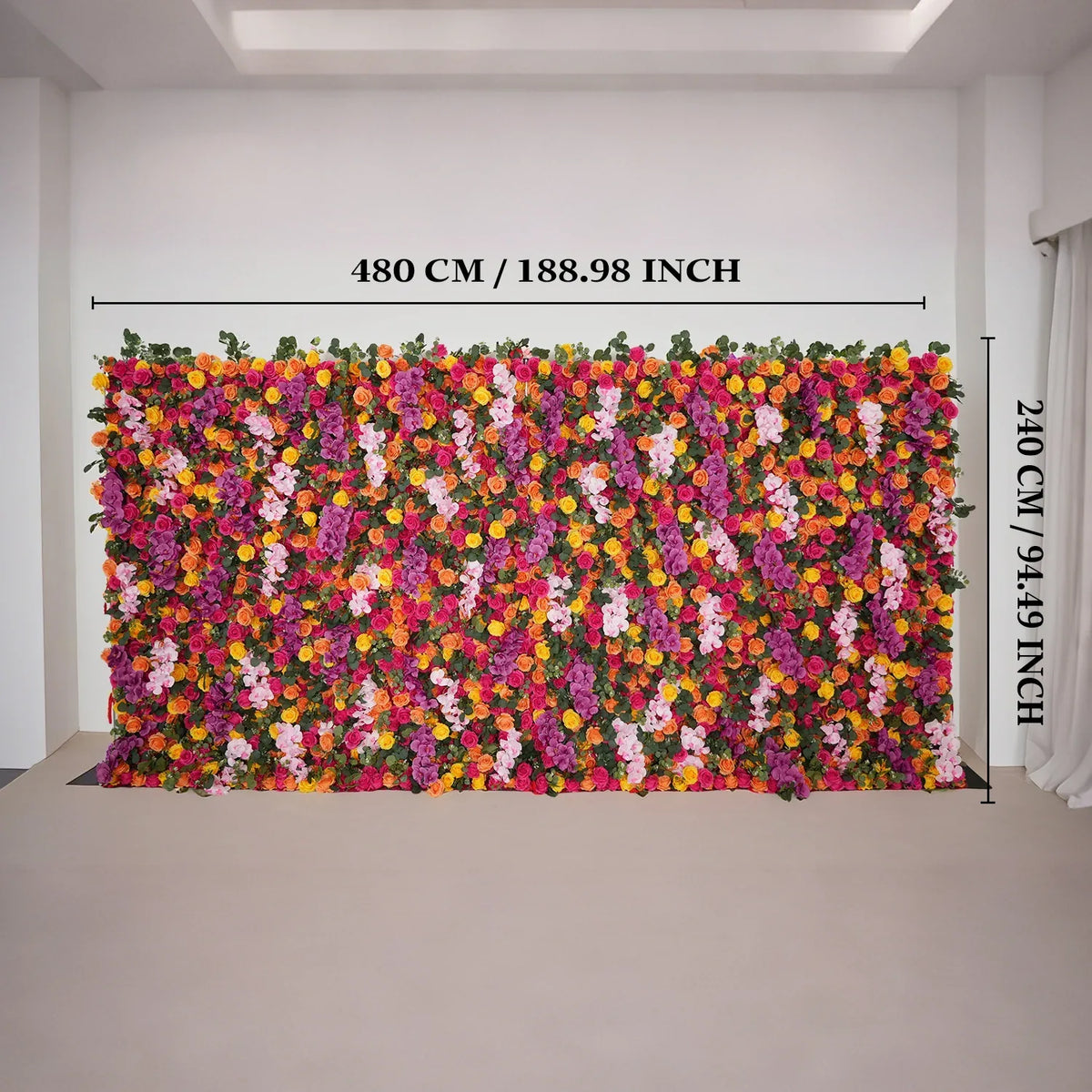 Artificial Mix Rose Butterfly Orchid 5D Wedding Flower Wall SET80068 - Uflower
