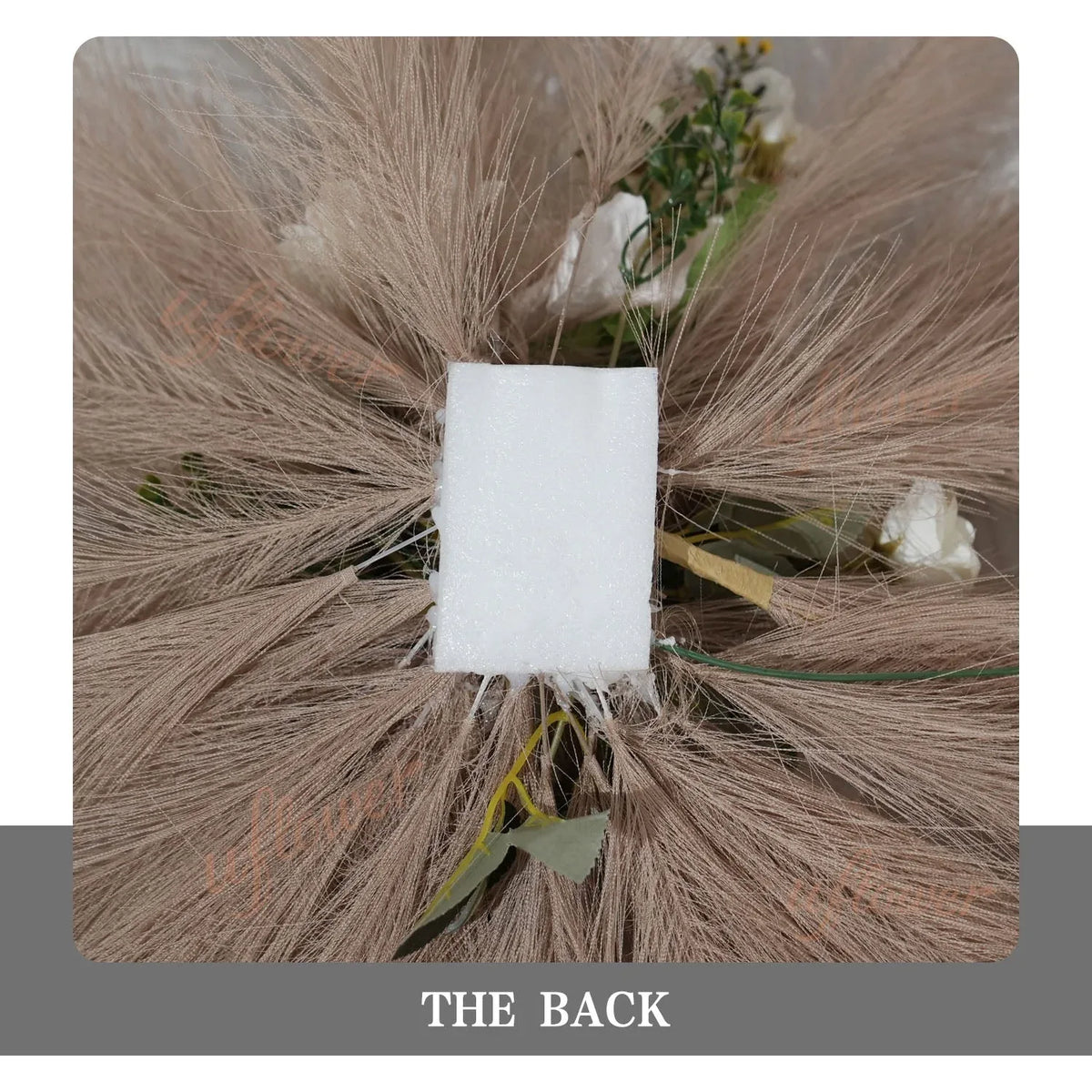 Uflower Pampas Grass Rose Wedding Floral Arrangement KT Backdrop Decor SET80163 - Uflower