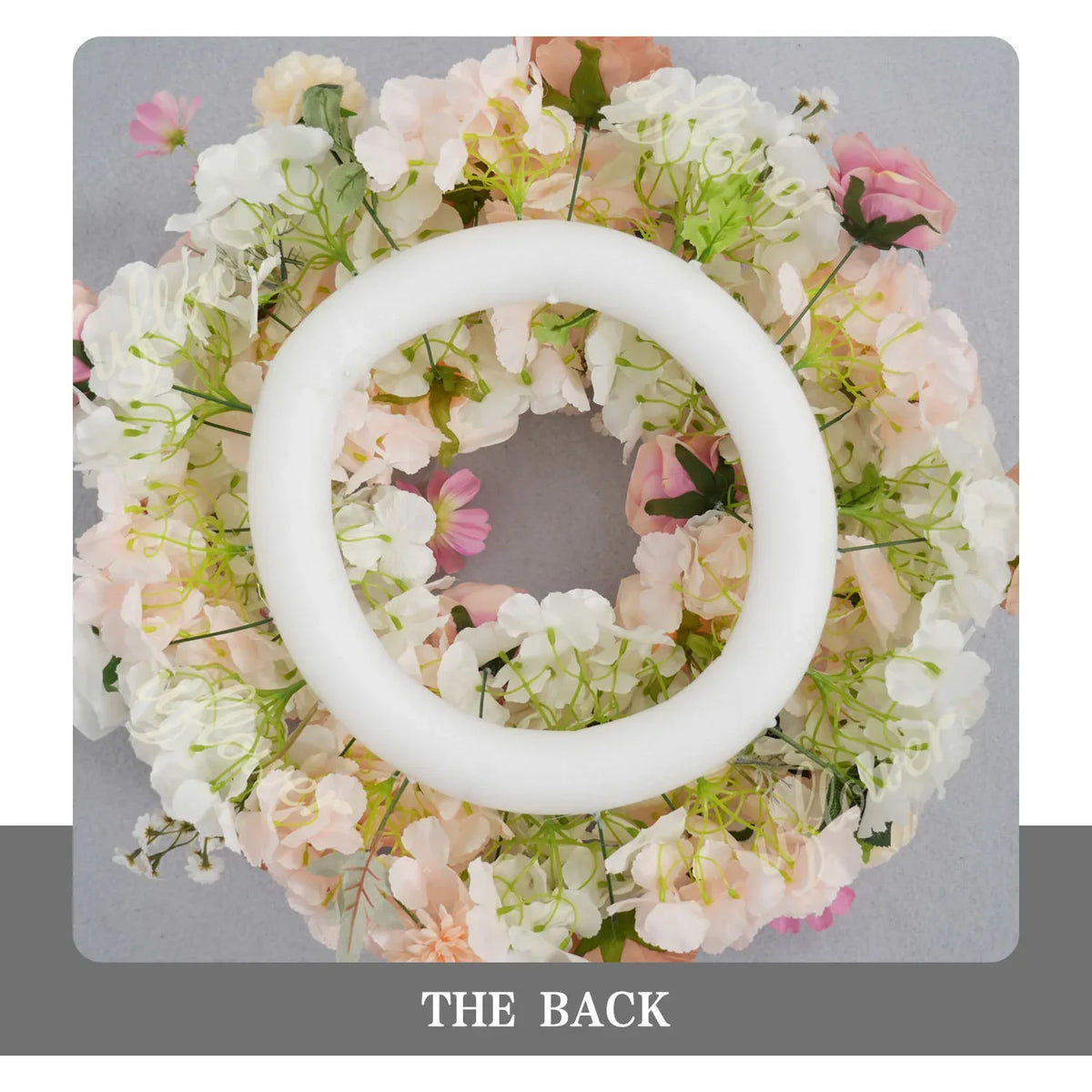 Uflower Champagne Pink Rose Arrangement Wedding Backdrop Floral Props SET80151 - Uflower