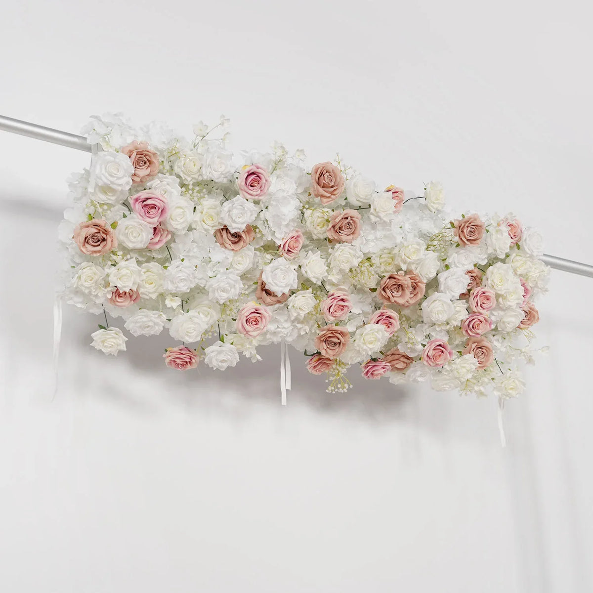 Uflower Pink Khaki Rose Wedding Background Flower Arrangement Arch Decoration SET80114 - Uflower