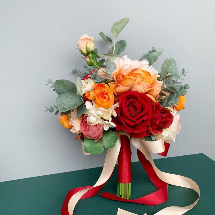 Hand bouquet bouquet bride wedding photography simulation fake flowers props - Uflower