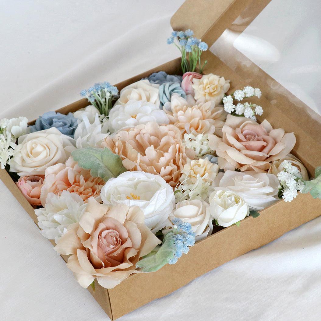 Simulation Boxed Flowers Wedding Diy Bridal Bouquet Valentine's Day Gift - Uflower