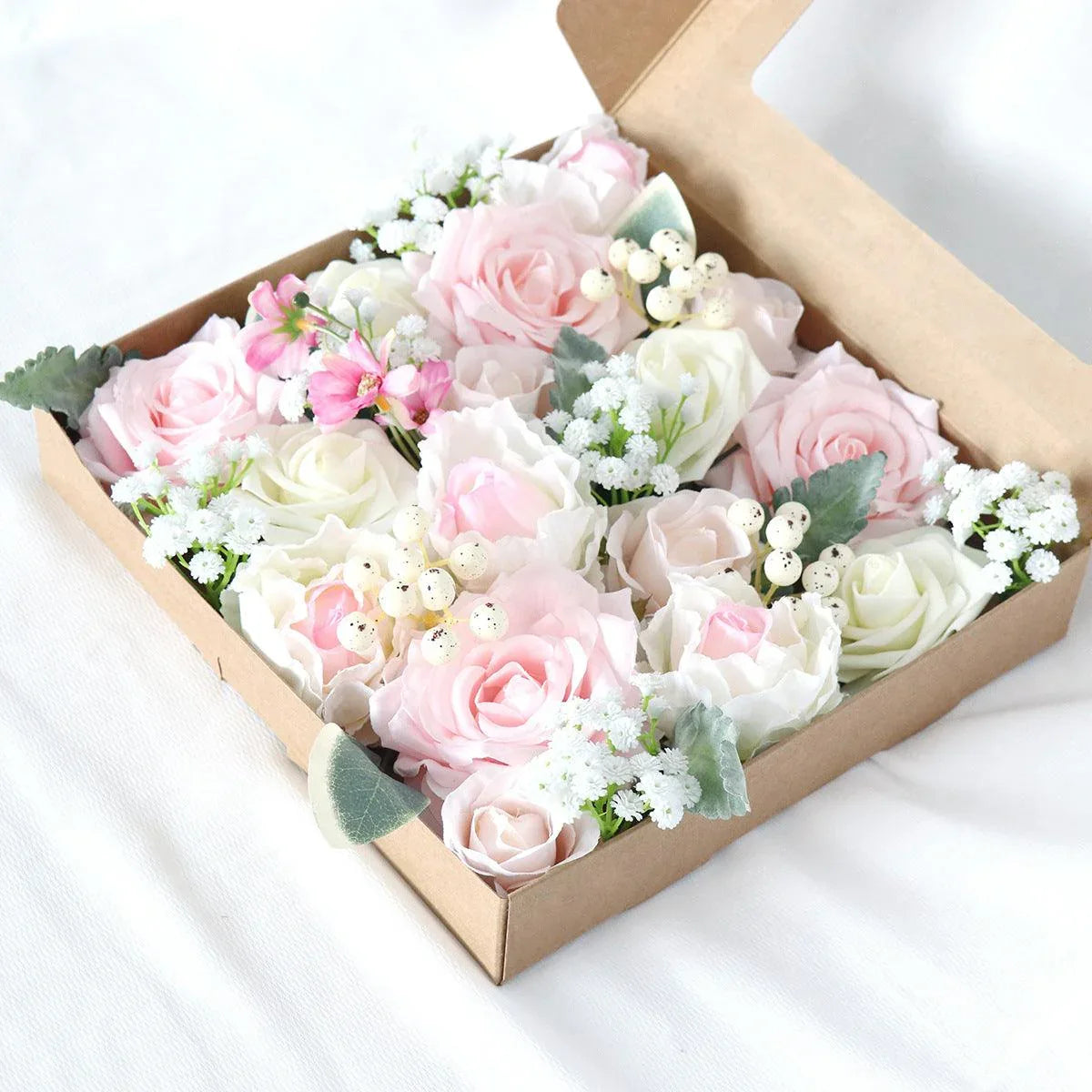 Simulation Flower Box Birthday Valentine's Day Day Gift Boxed Flowers Diy Wedding Bridal Bouquet - Uflower