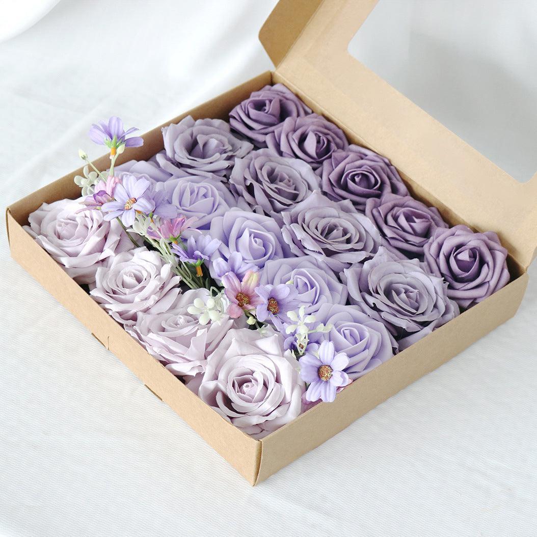 Wedding Boxed Flowers Birthday Party Simulated Flowers Gift Flower Boxes - Uflower