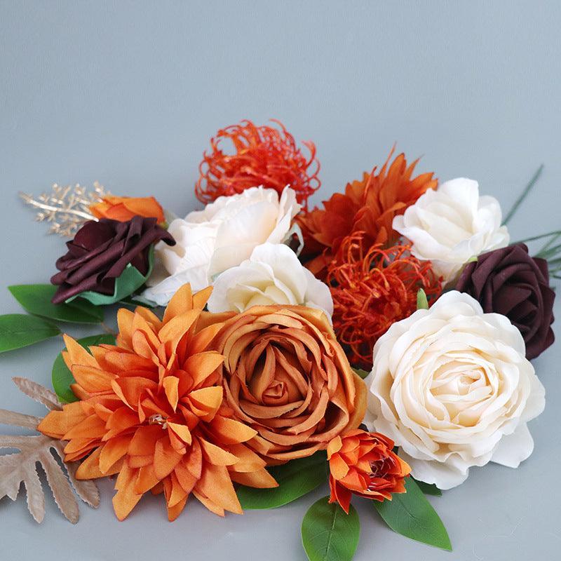 Boxed Flowers European Wedding Birthday Party Simulation Flowers Gift Box Valentine's Day Gift - Uflower