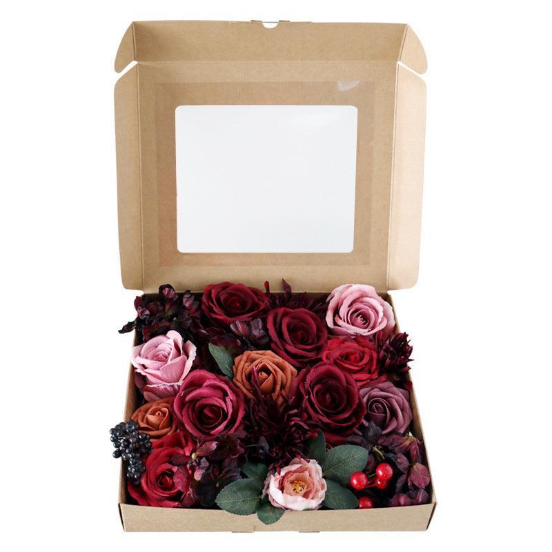 Simulation Rose Boxed Flowers Wedding Birthday Party Gift Flower Boxes - Uflower