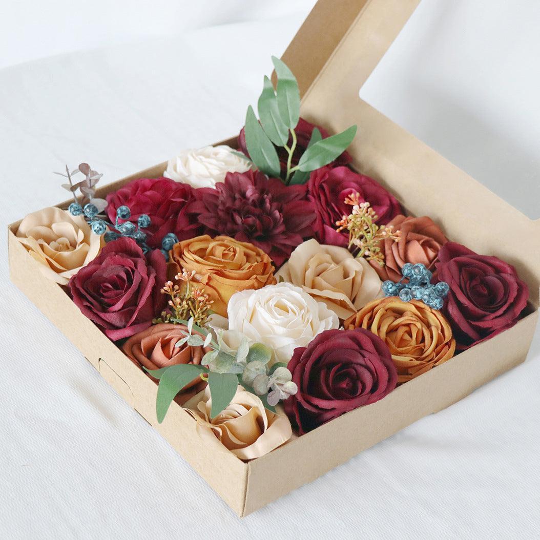 Boxed Flowers European Wedding Bridal Bouquet Wedding Accompaniment Flower Boxes - Uflower
