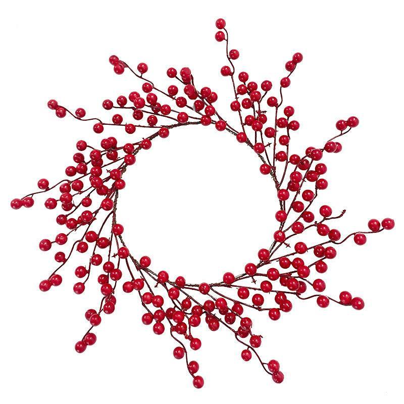 Red Fruit Wreath Fortune Fruit Holly Fruit Berry Wreath Christmas Tree Ornament Christmas Supplies Vine Wreaths - Uflower