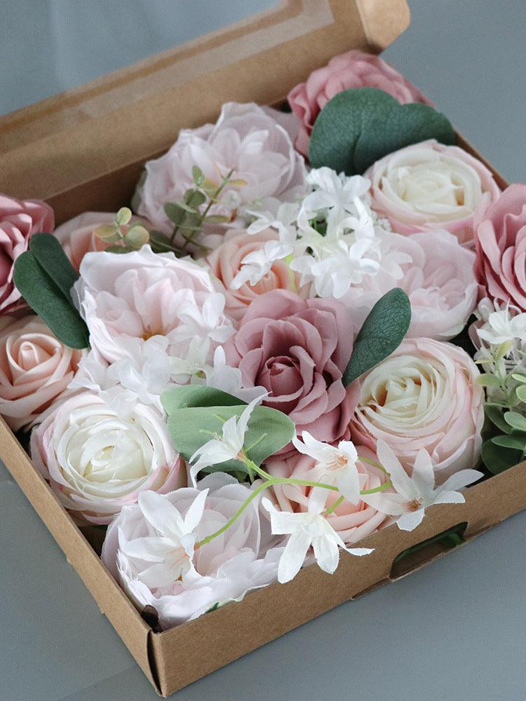 Simulation Flower Flower Box Valentine's Day Birthday Gift Box Wedding Decoration DIY Home Flower Bouquet - Uflower