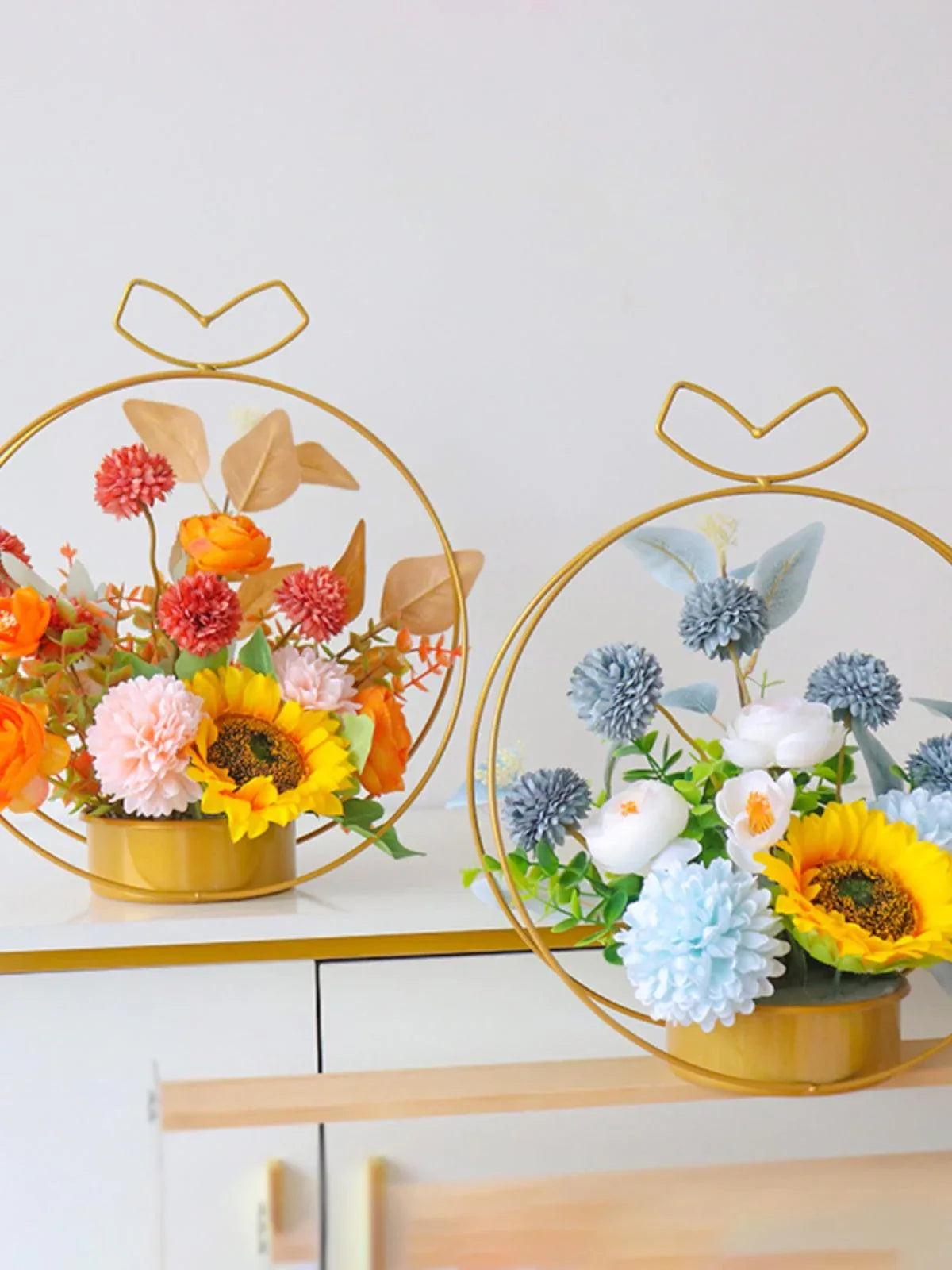 Light luxury high-grade simulation flowers fake flower arrangement living room table - Uflower