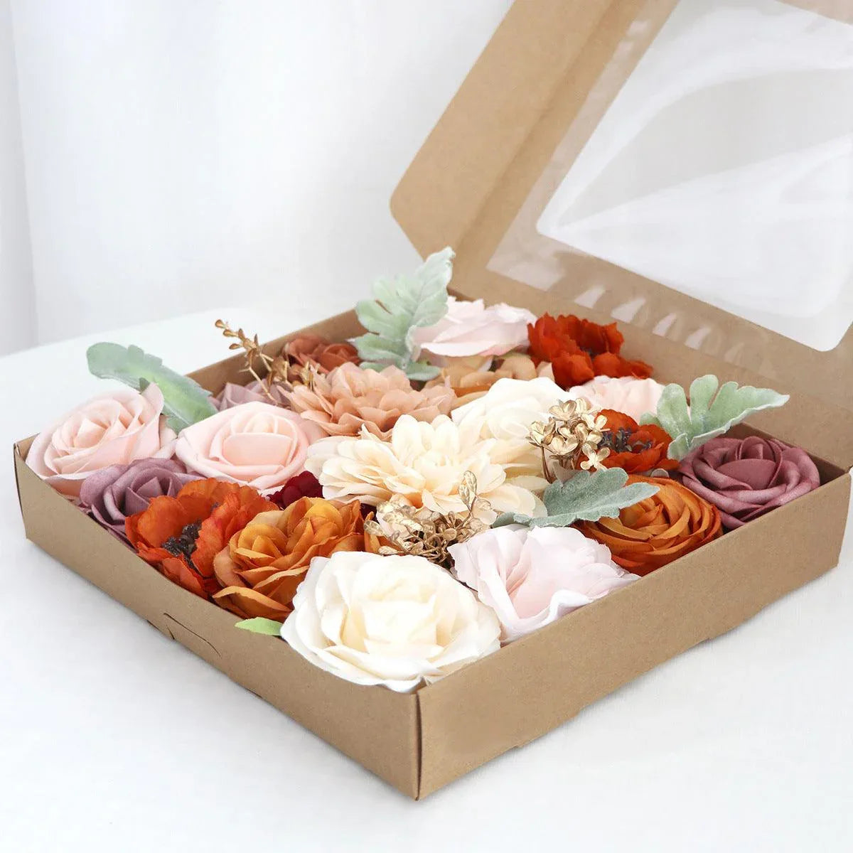 New Simulation Boxed Flowers Proposal Birthday Party Gift Flower Box Wedding Bride Bridesmaid - Uflower
