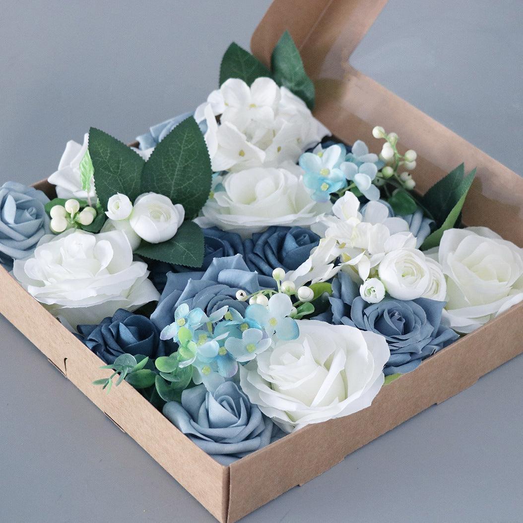 European wedding simulation boxed flowers bridal hand bouquet wedding companion gift - Uflower