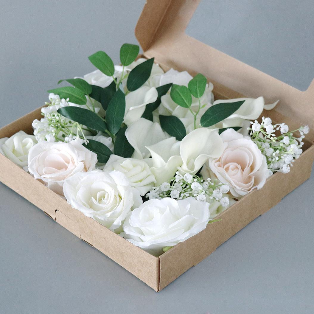 Simulation Boxed Flowers PU Calla Lily Gift Flower Box Diy Wedding Bridal Hand Flower - Uflower