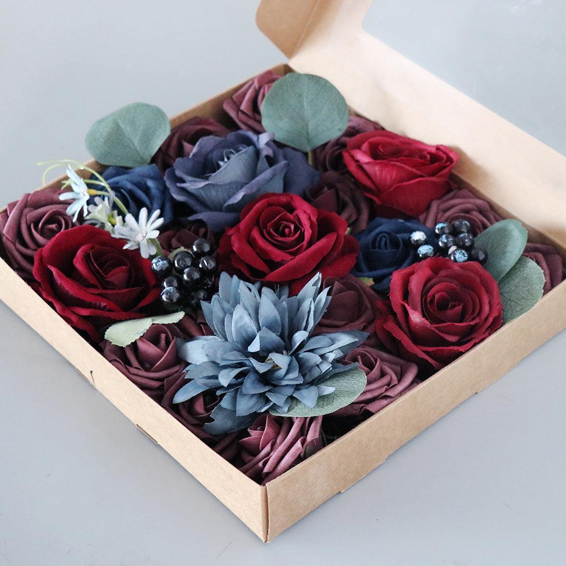 Simulation Flower Box Flower Valentine's Day Birthday Teacher's Day Gift Box Flower Wedding Accompanying Gift - Uflower