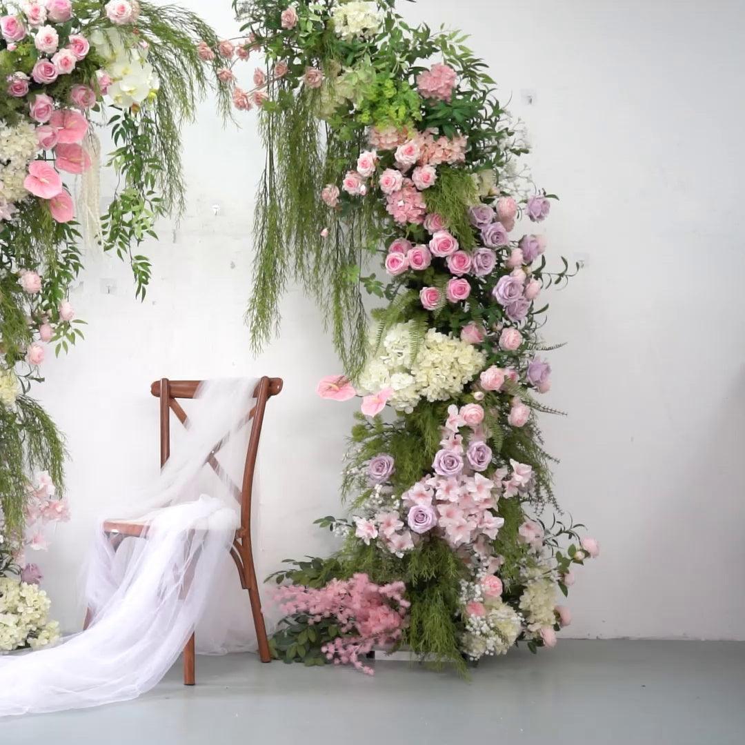 Wedding Green Strip Party Background Flower Arch Decoration - Uflower