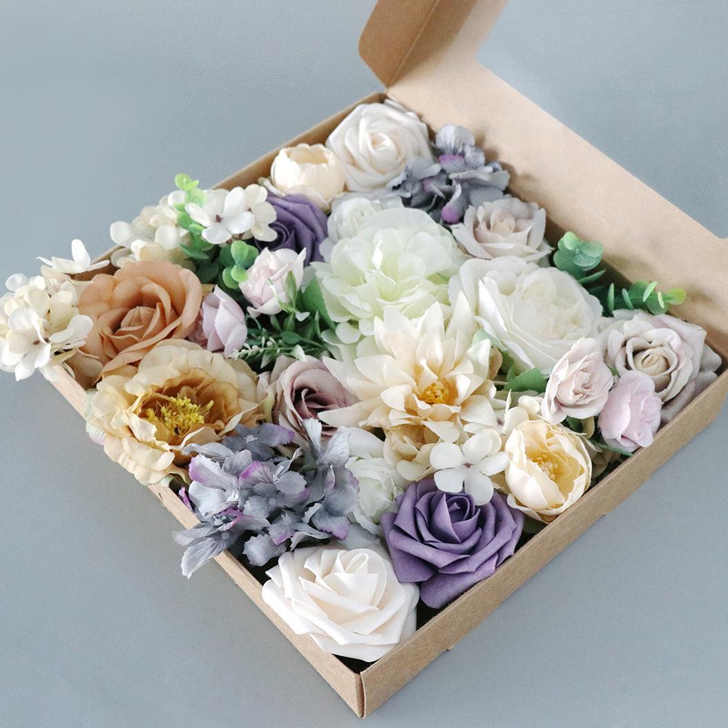 Simulation Boxed Flowers Valentine's Day Wedding Gift Flower Box Diy Bridal Bouquet - Uflower