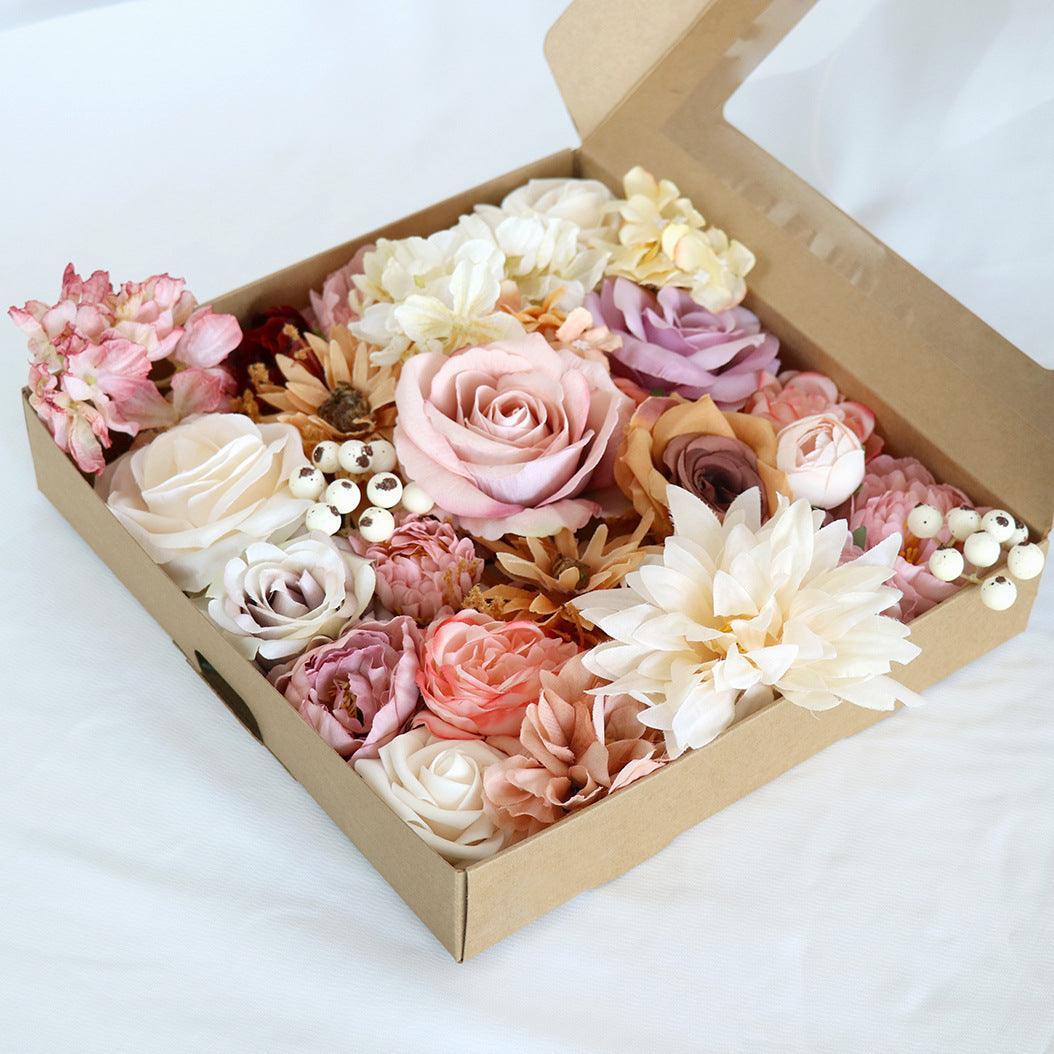 Simulation Boxed Flowers Proposal Birthday Party Gift Flower Box Wedding Diy Bride - Uflower