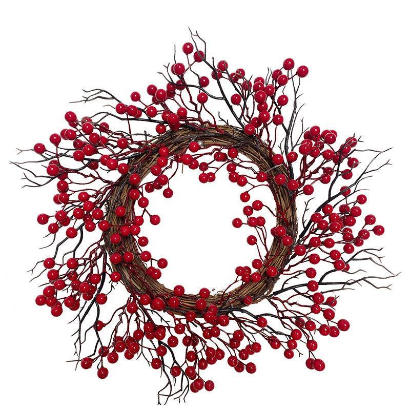 Red Fruit Garland Christmas Fortune Fruit Holly Fruit Berry Christmas Tree Ornament Simulation Red Fruit Garland - Uflower