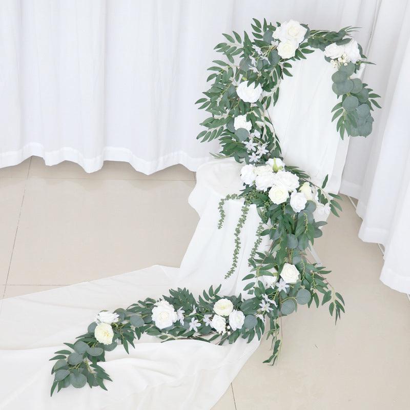 Wedding White Green Table Flower Decoration Vine Stage Background Decoration - Uflower