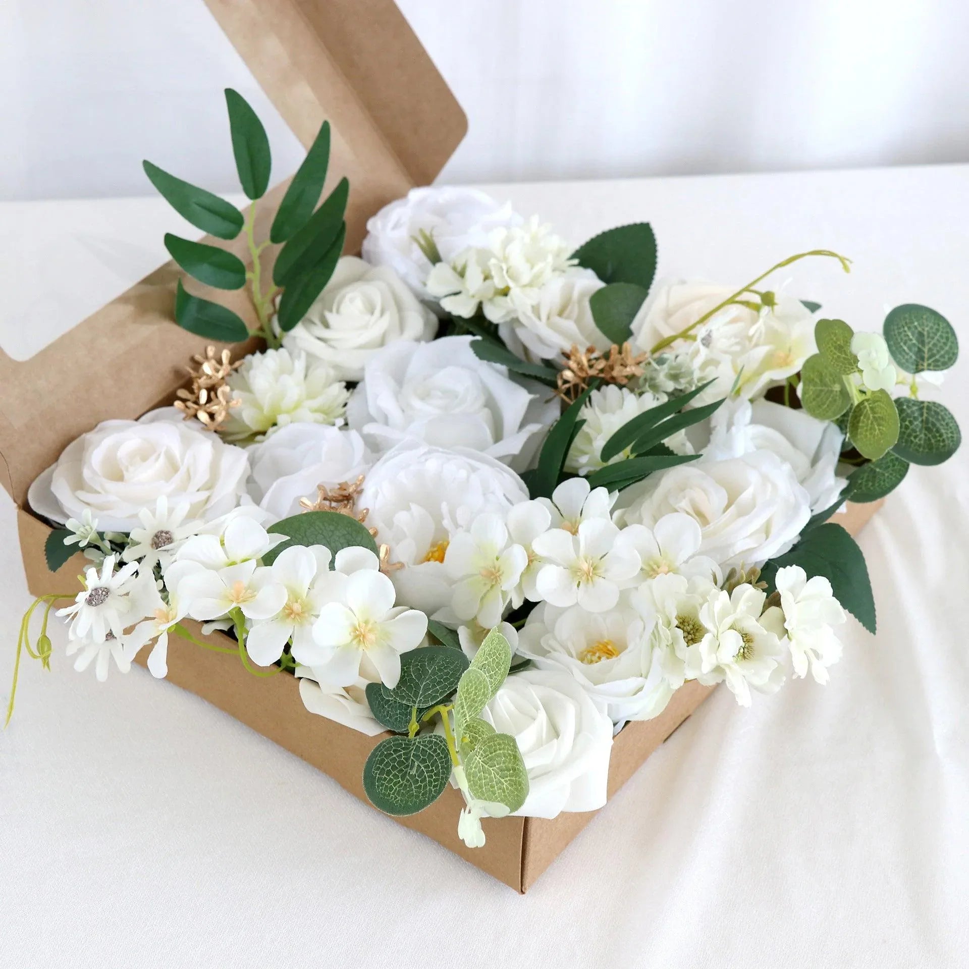 New boxed flowers simulation flowers wedding atmosphere decoration props outdoor decoration gift box flowers - Uflower