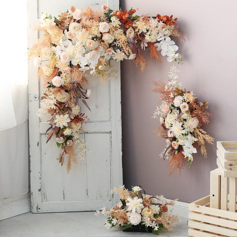 Wedding Floral Background Arch Wall Hanging Triangle Combination Flower - Uflower