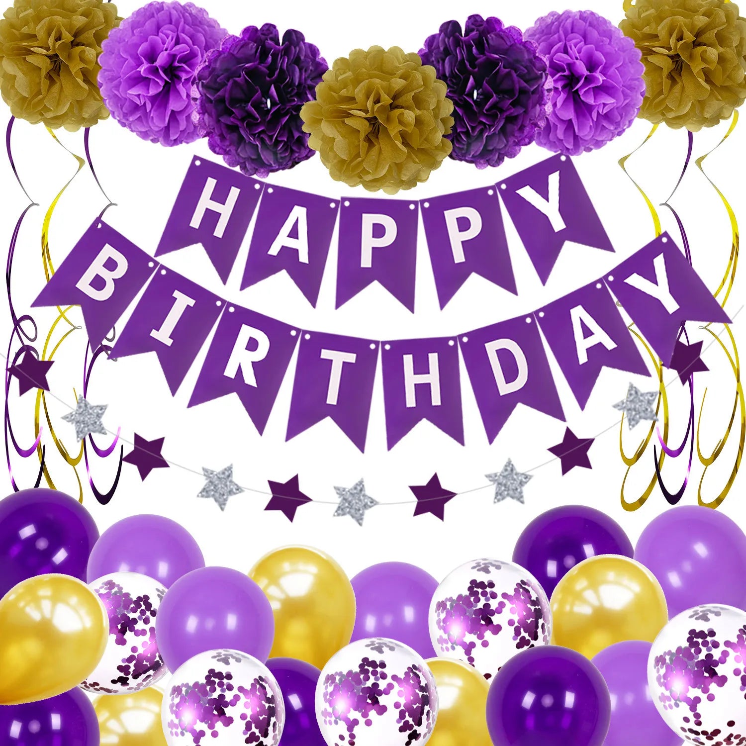 Uflower Birthday Party Balloon Set DD03199