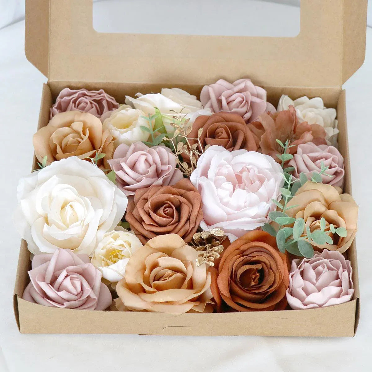 Simulation Boxed Flowers European Wedding Birthday Party Gift Flower Box Wedding Bridal Bouquet - Uflower