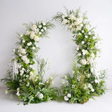 Uflower Composition florale verte Arche en corne Accessoires de mariage ENSEMBLE80220