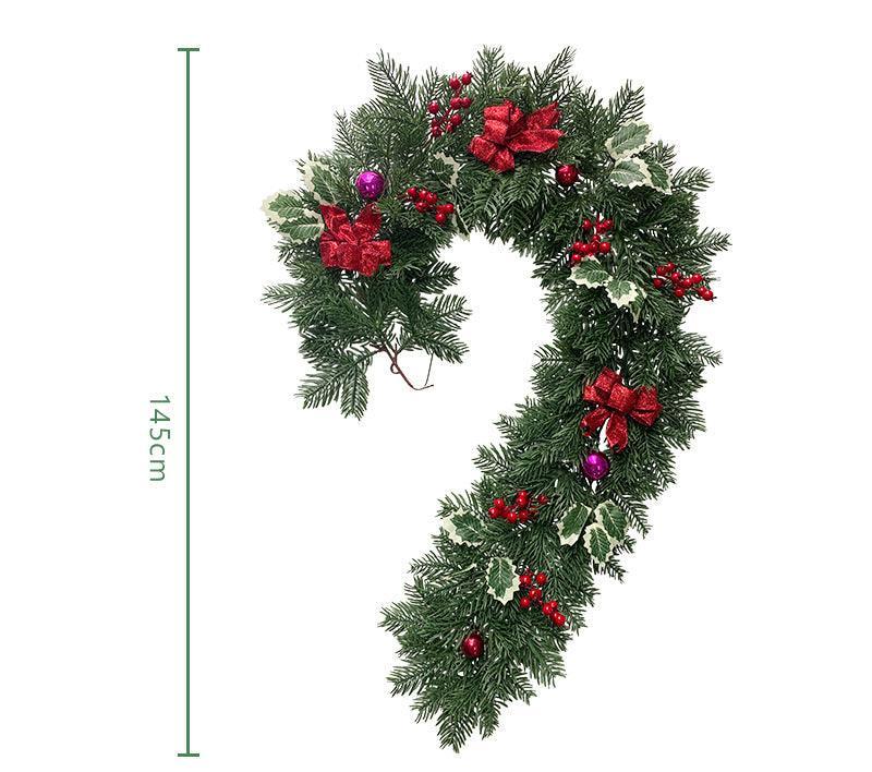 Christmas Pine Needles Rattan Christmas Encrypted Pine Needles Colourful Balls Festive Atmosphere Indoor Decoration - Uflower