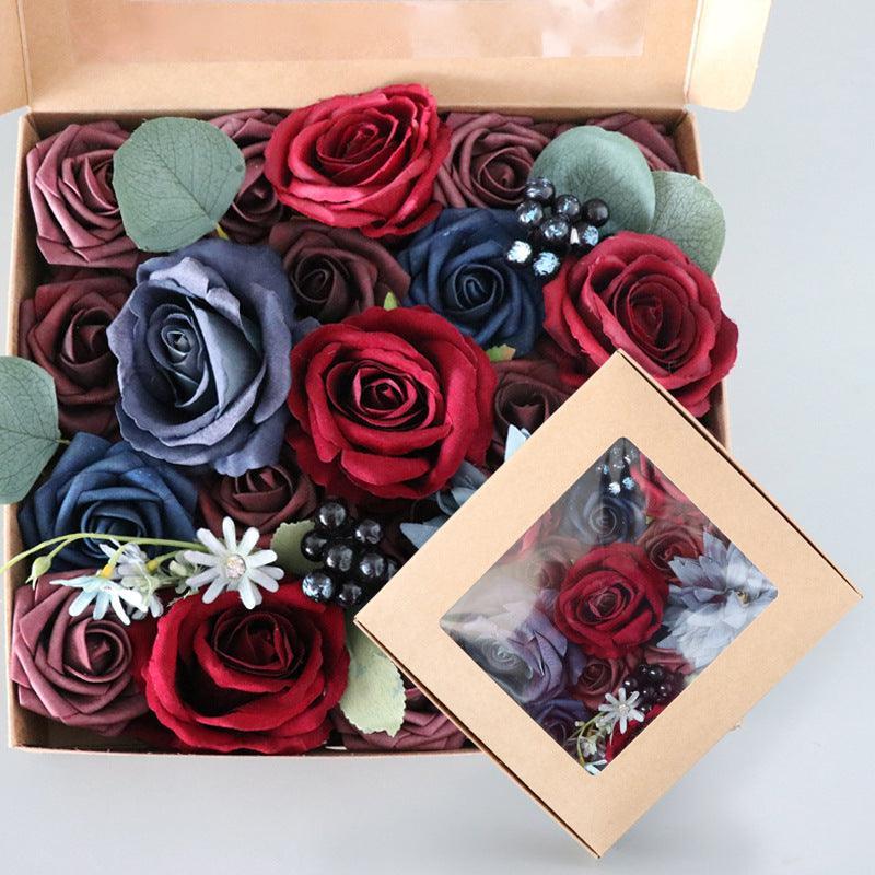 Simulation Flower Box Flower Valentine's Day Birthday Teacher's Day Gift Box Flower Wedding Accompanying Gift - Uflower
