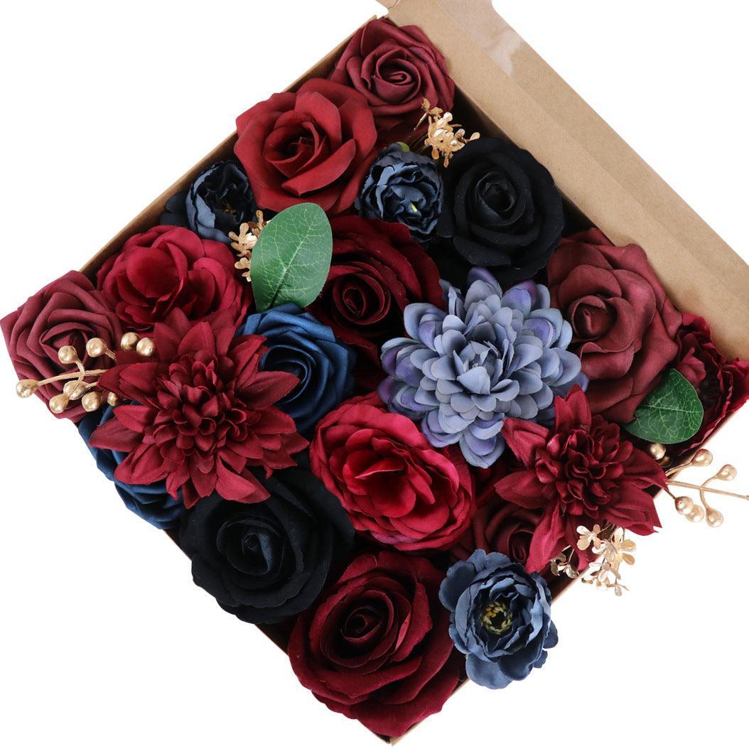 Simulation Boxed Flowers Wedding Anniversary Birthday Gift Flower Box Diy Home Decoration - Uflower