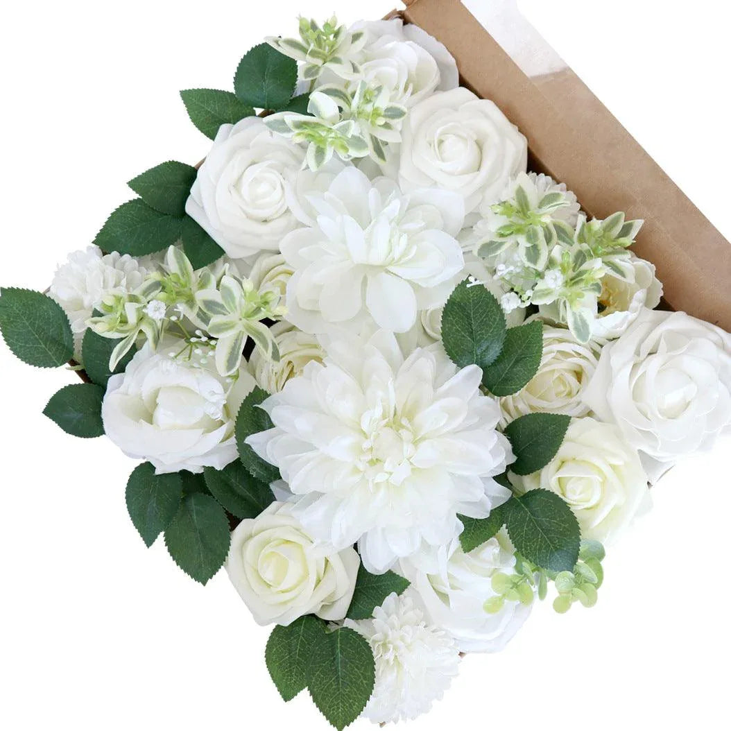 Simulation Boxed Flowers European Wedding DIY Hand Bouquet Valentine's Day Gift Flower Boxes - Uflower