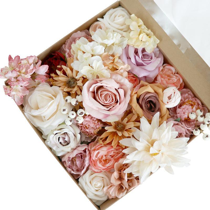 Simulation Boxed Flowers Proposal Birthday Party Gift Flower Box Wedding Diy Bride - Uflower