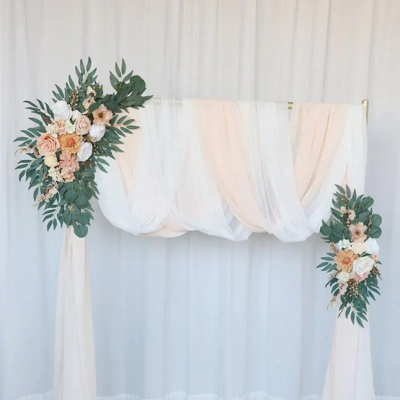 Light Champagne Arch Flowers for Wedding Party Decor - Uflower