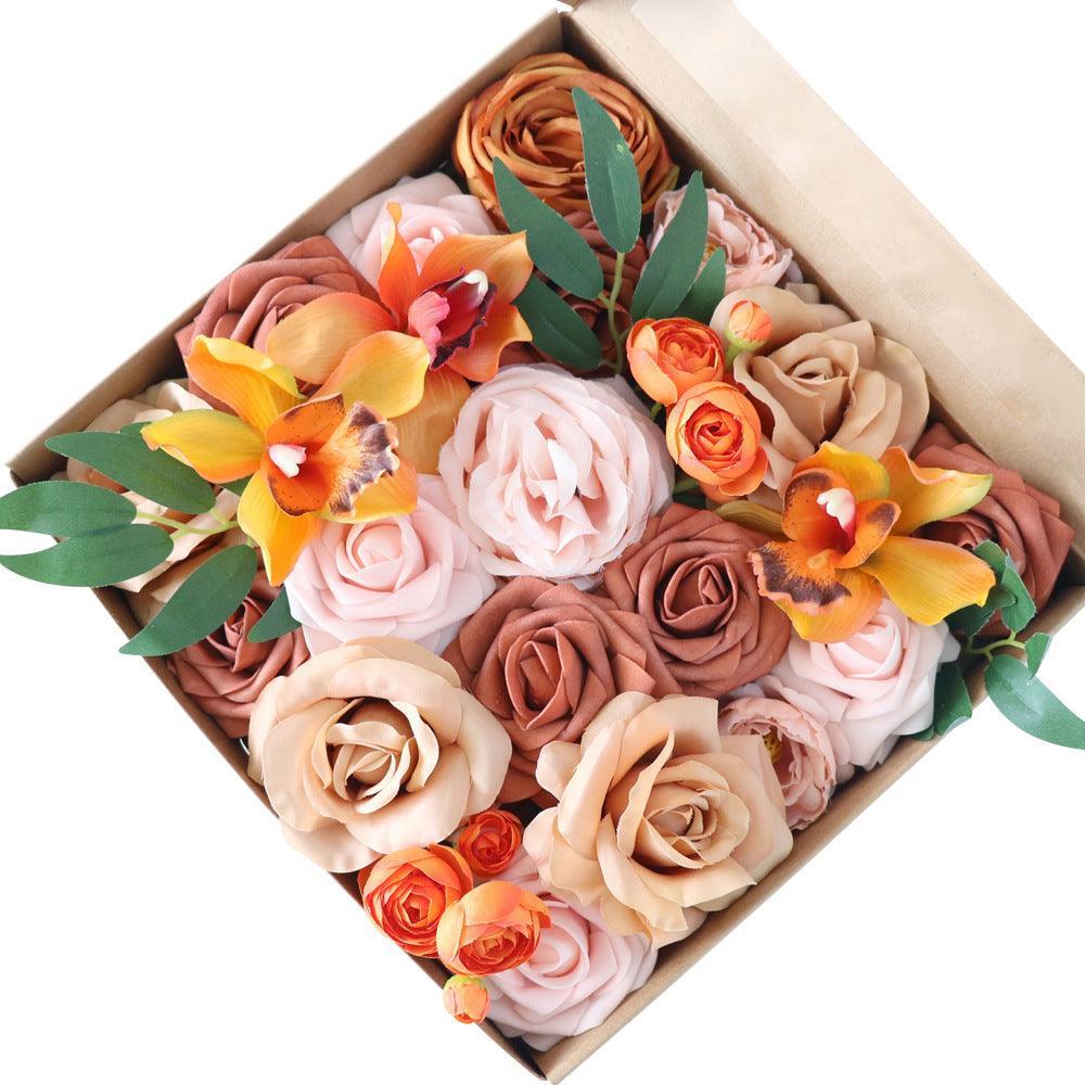 Simulation Flowers Boxed Flowers Wedding Wedding Anniversary Bride Bridesmaid Handbags - Uflower