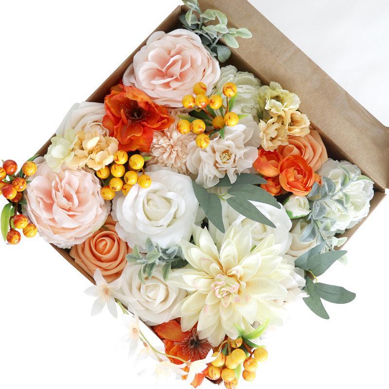 European Simulation Flower Boxed Bouquet Valentine's Day Birthday Gift Box Flower Box - Uflower