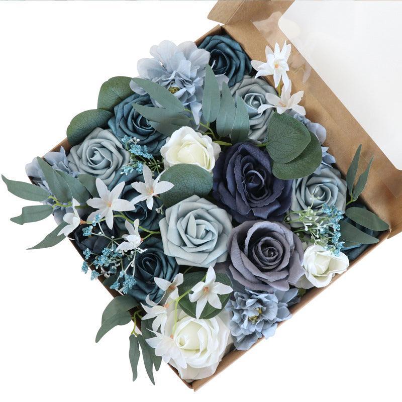 European Wedding Gift Boxed Flowers Simulation Flowers Gift Flower Box Wedding Birthday Party Handmade - Uflower