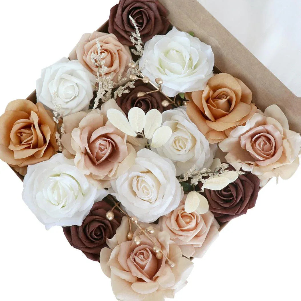 Roses in a Box Birthday Valentine's Day Gift Flower Box Diy Wedding Bridal - Uflower
