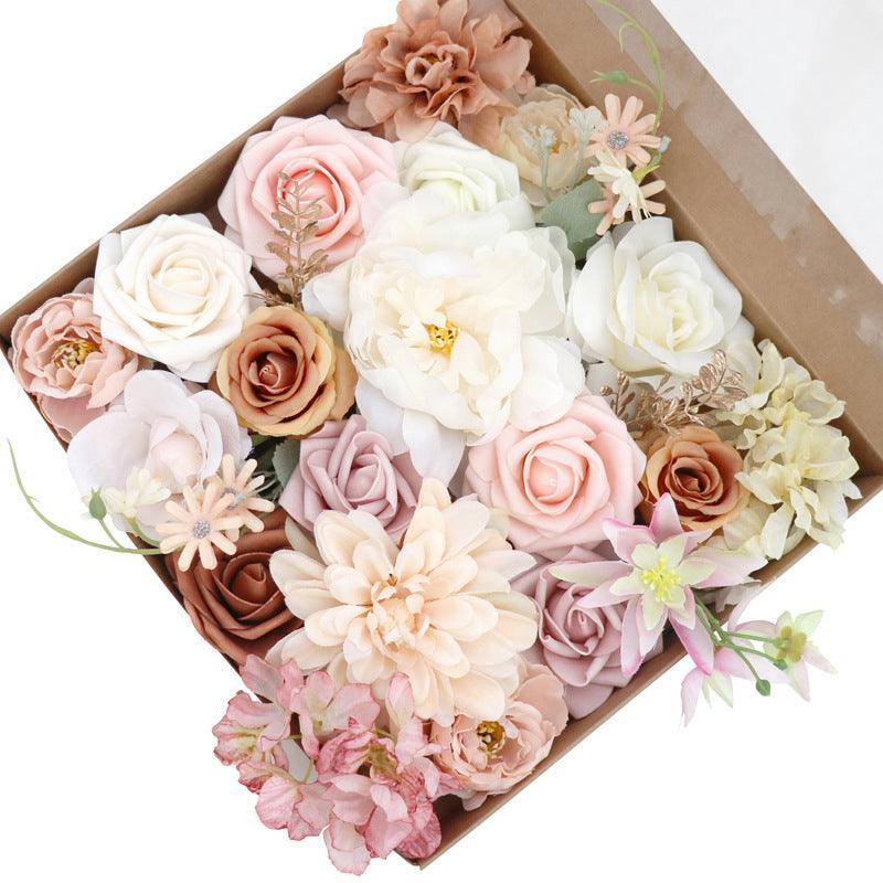 DIY Gift Boxed Simulation Flower Box Wedding Birthday Party Accompanying Gift Boxed Flowers - Uflower