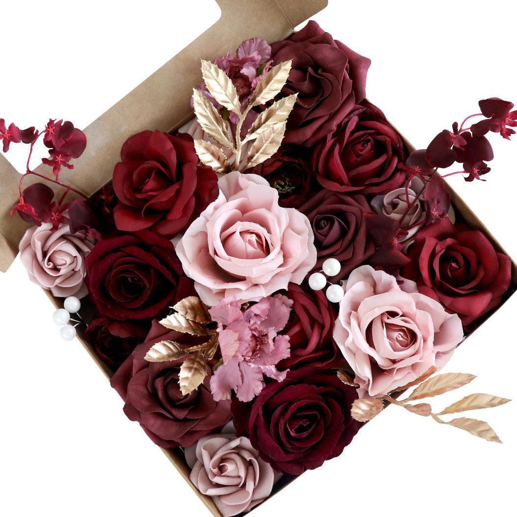 European Wedding Boxed Flowers Birthday Party Simulation Flowers Gift Flower Box Valentine's Day Gift - Uflower