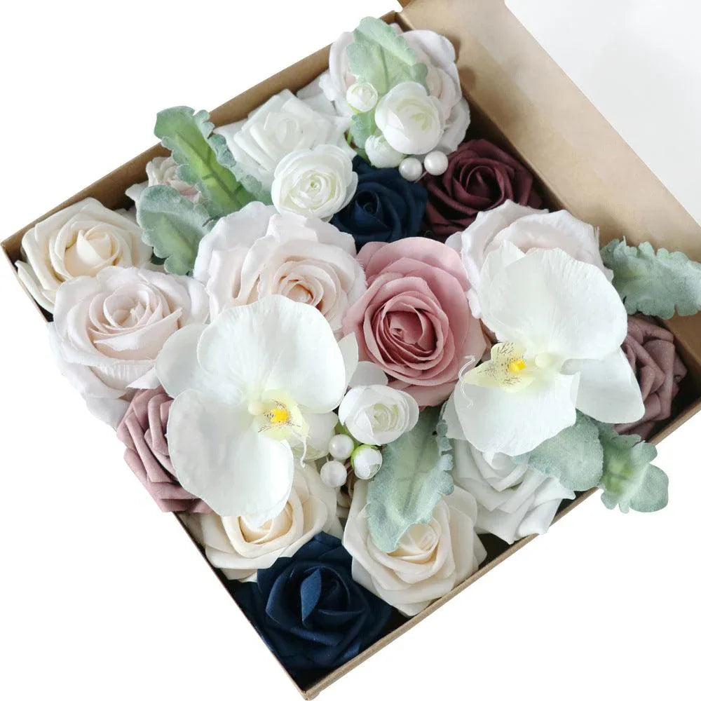 Simulation Flowers Boxed Flowers Mori Wedding Handmade Gift Box Flowers Diy Holiday Home - Uflower