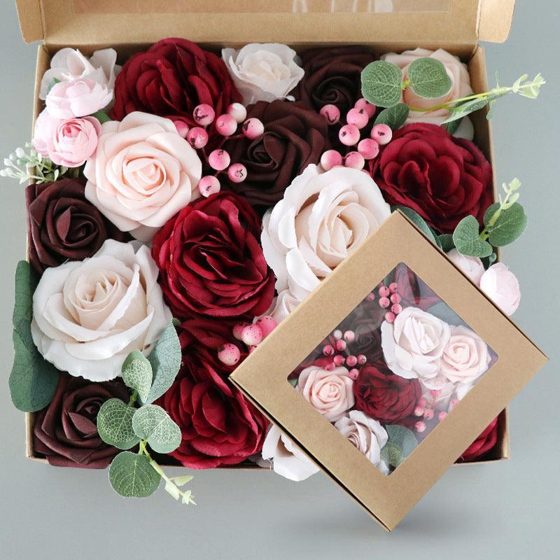 Simulation Rose Box Mother's Day Teacher's Day Gift Boxed Flowers Wedding - Uflower