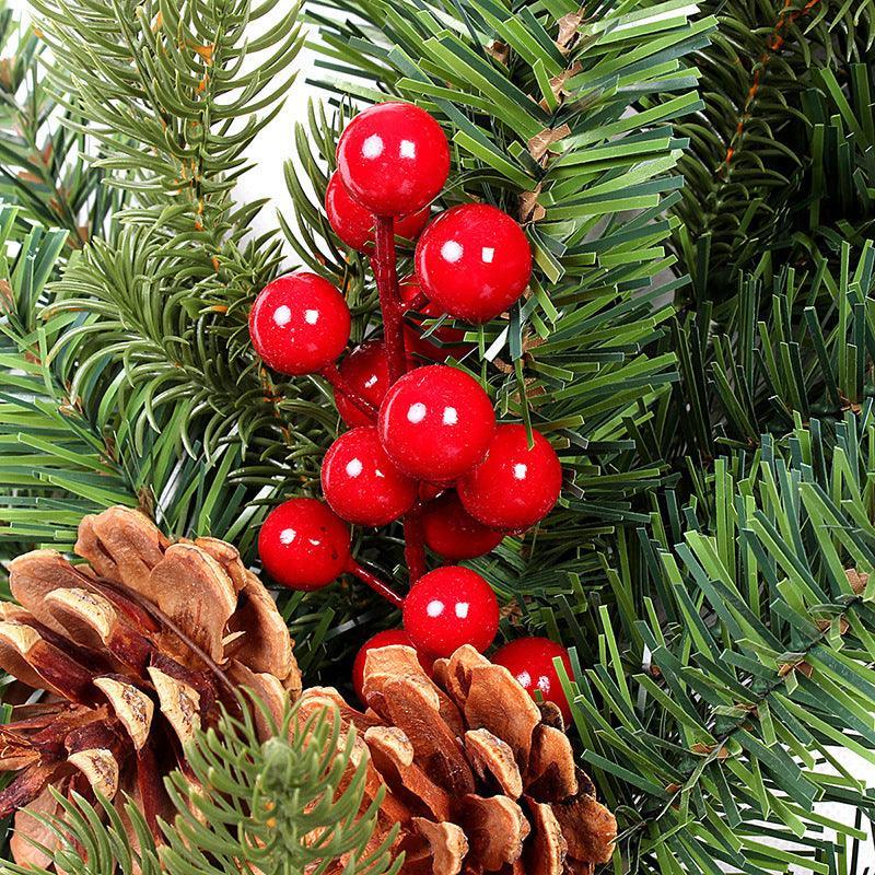 Mixed Wreaths Window Door Hangings Matching Rattan Wreath Decorations Decorative Christmas Flowers - Uflower