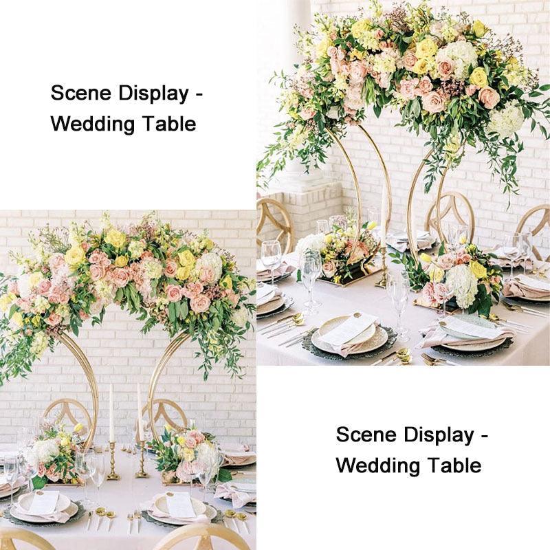 Small Arch Main Table Flower Ware Iron Flower Frame Wedding Props - Uflower