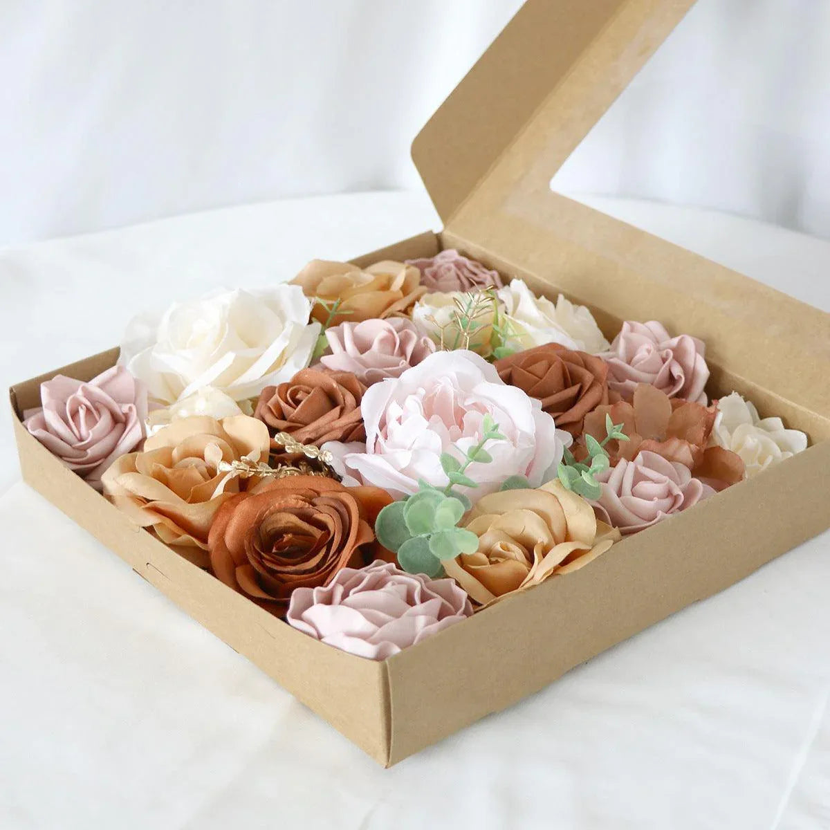 Simulation Boxed Flowers European Wedding Birthday Party Gift Flower Box Wedding Bridal Bouquet - Uflower