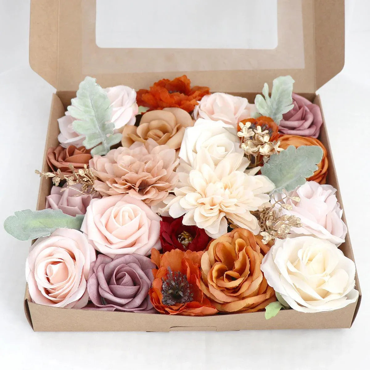 New Simulation Boxed Flowers Proposal Birthday Party Gift Flower Box Wedding Bride Bridesmaid - Uflower