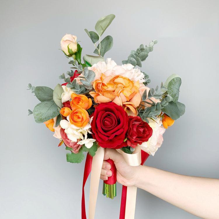 Hand bouquet bouquet bride wedding photography simulation fake flowers props - Uflower